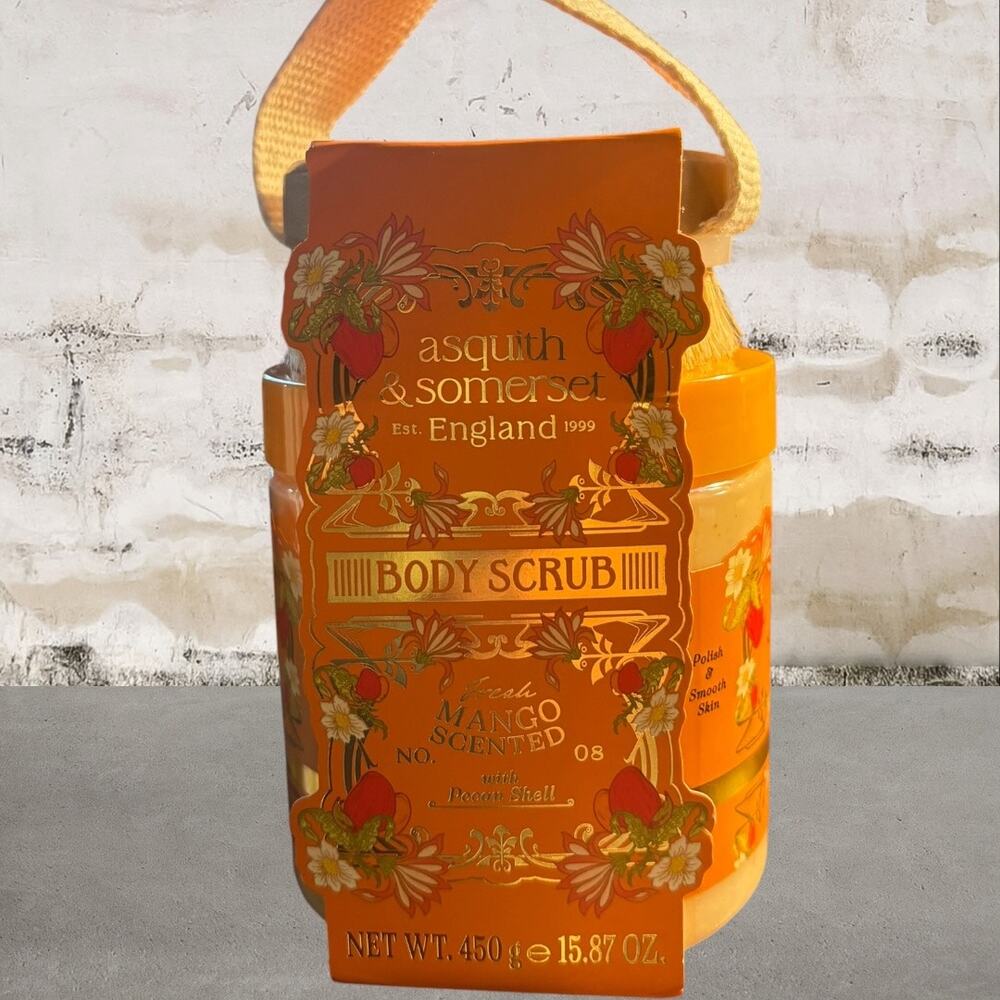 Asquith & Somerset Mango Scented Body Scrub & Brush NWT
